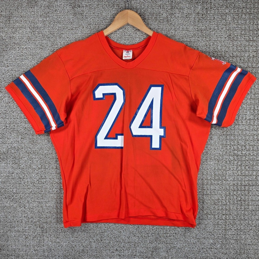 Vintage 80s Denver Broncos Rawlings NFL Football Jersey Mens XL Orange Crush USA
